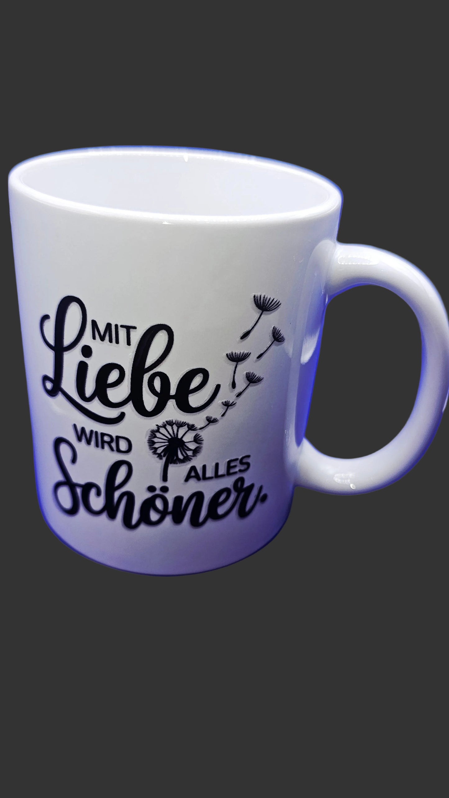 Tasse mit Liebe wird alles schöner