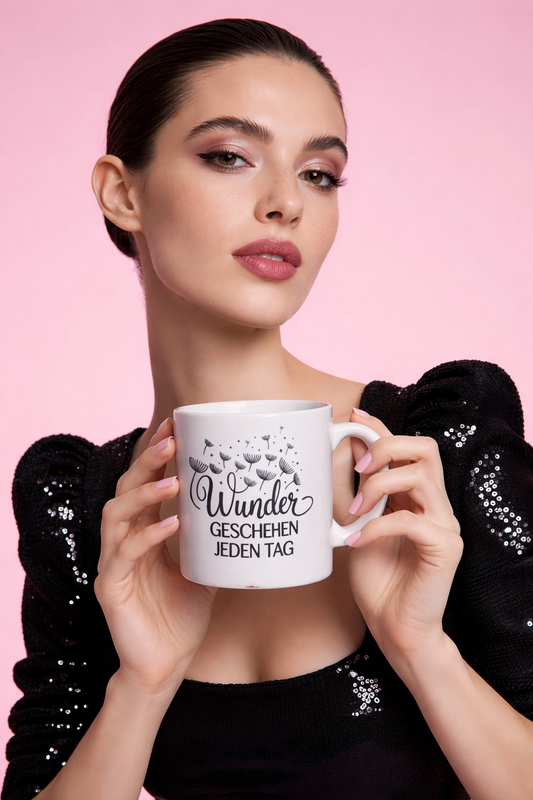 Tasse Wunder geschehen jeden Tag