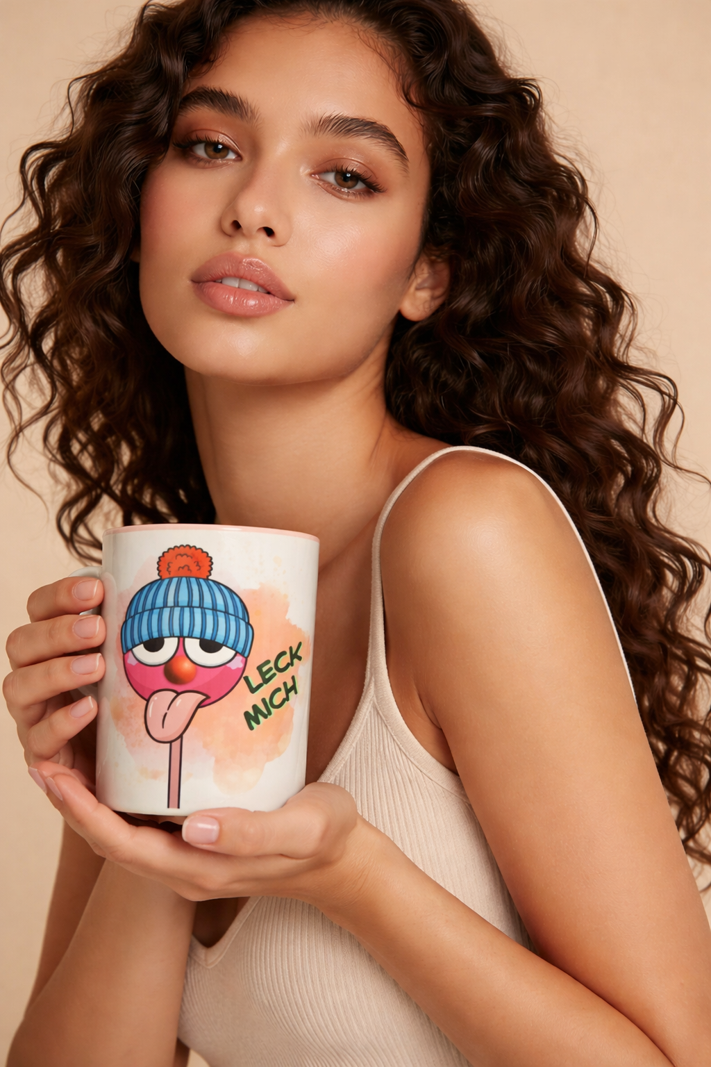 Tasse mit Leck mich